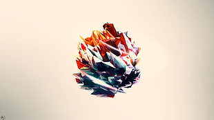spiked multicolored artwork