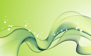 green wave graphic illustration