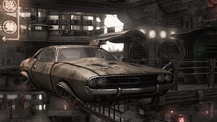 gray muscle car screenshot