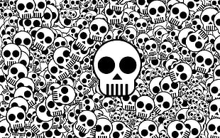 Skull print poster