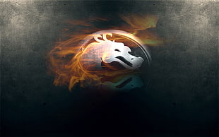 Mortal Kombat logo, dragon, Mortal Kombat HD wallpaper