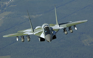 green and gray military aircraft, mig-29, military, aircraft, military aircraft