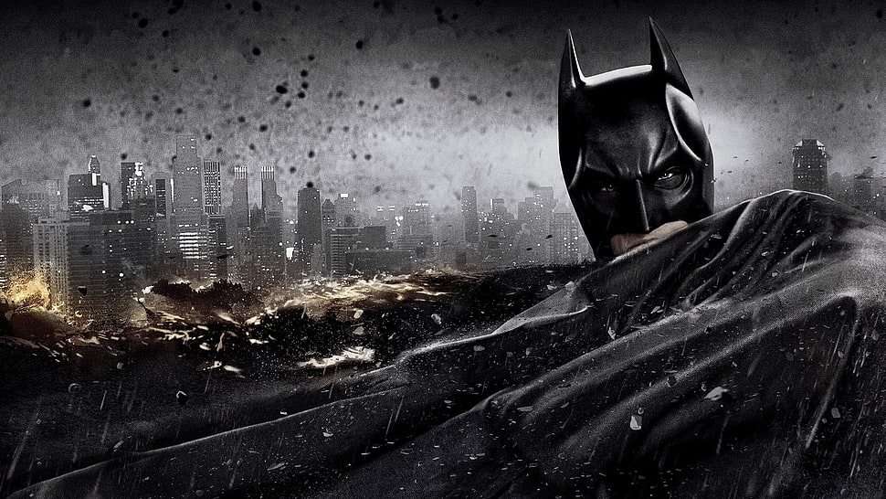 Batman illustration, Batman, The Dark Knight Rises, Christopher Nolan, Christian Bale HD wallpaper