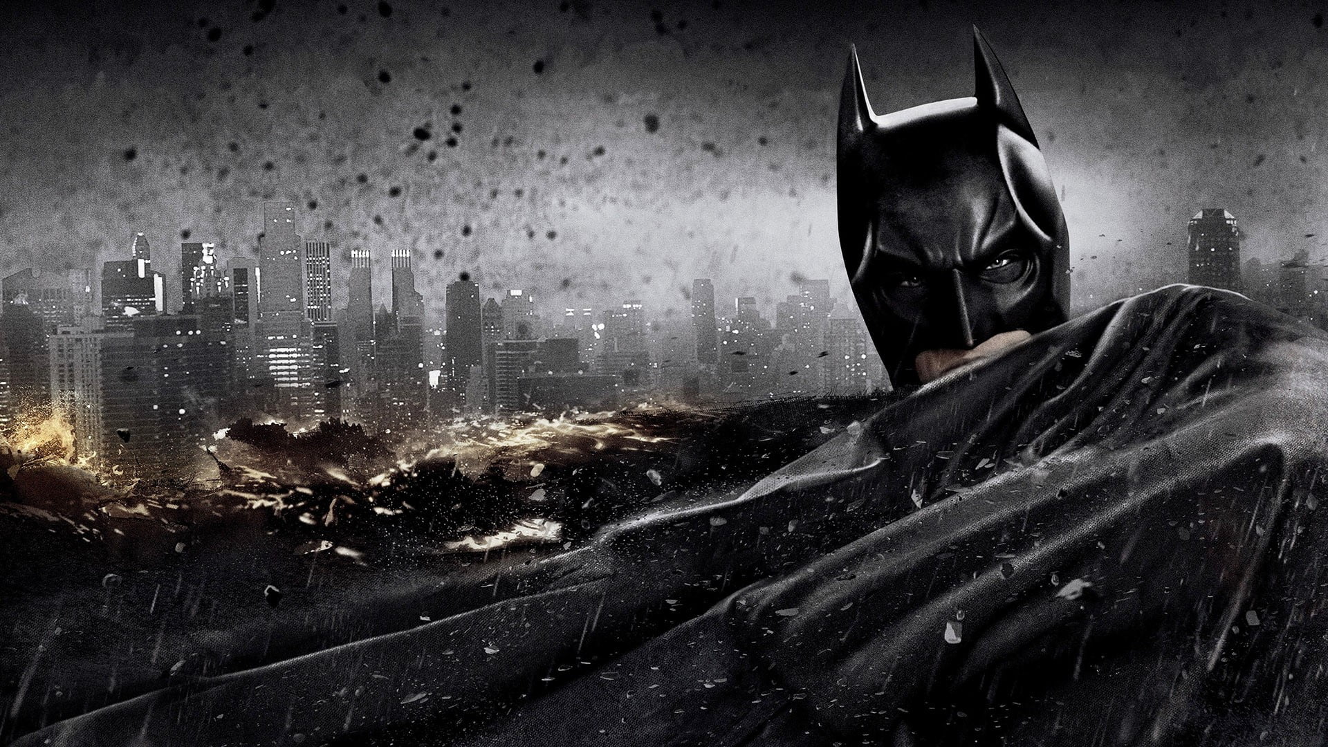 Batman illustration, Batman, The Dark Knight Rises, Christopher Nolan, Christian Bale