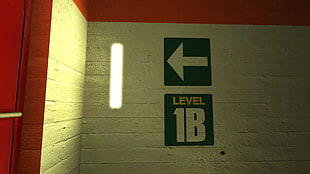 black and white Level 1B signage, Mirror's Edge, video games