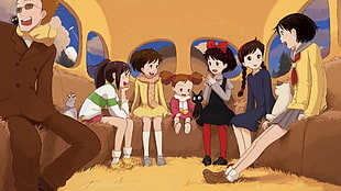 anime wallpaper, Studio Ghibli, My Neighbor Totoro, Castle in the Sky, Kiki's Delivery Service HD wallpaper