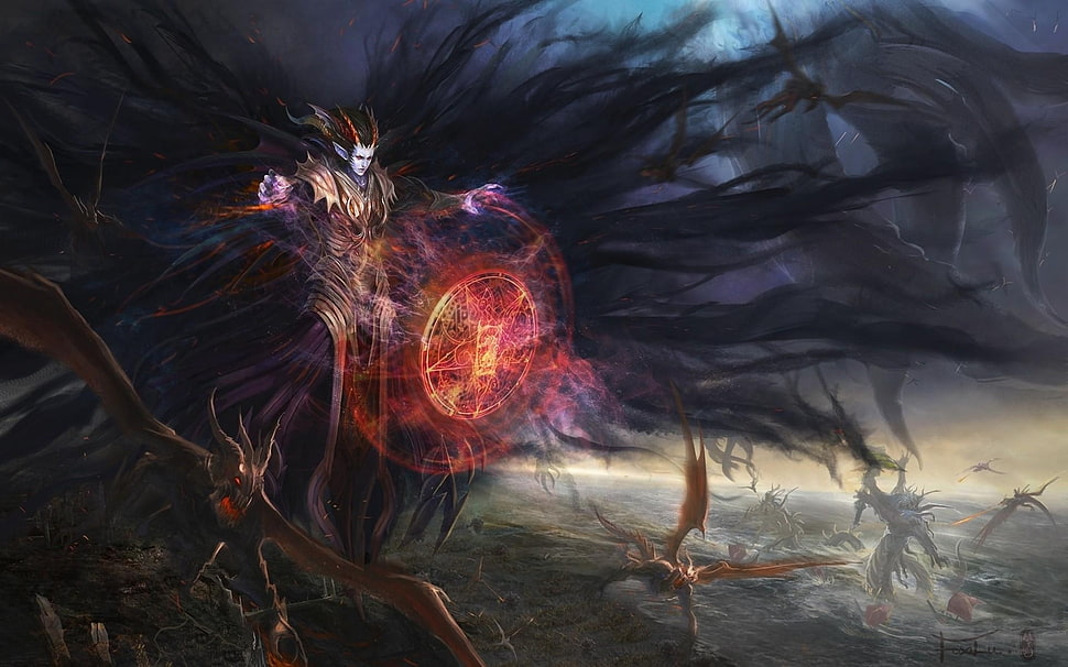 Invoker Dota 2 illustration HD wallpaper