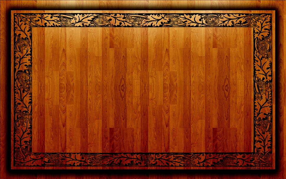 brown wooden board HD wallpaper