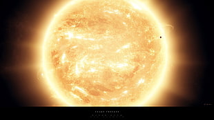 yellow planet digital wallpaper, space, Sun, space art, Greg Martin