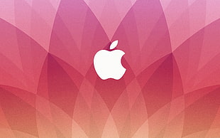 Apple logo, Apple Inc., pattern, white HD wallpaper