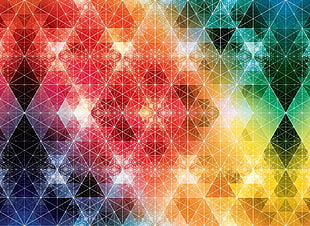 multicolor pattern HD wallpaper