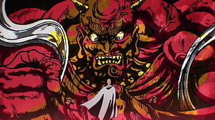 One Punch Man digital wallpaper, One-Punch Man, Ogre, Saitama