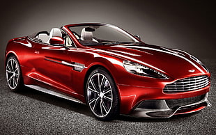 Aston Martin, car, red cars, vehicle