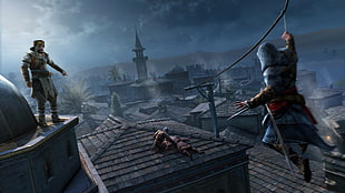 Assassin Creed poster, Assassin's Creed, Assassin's Creed: Revelations, Ezio Auditore da Firenze, assassins 