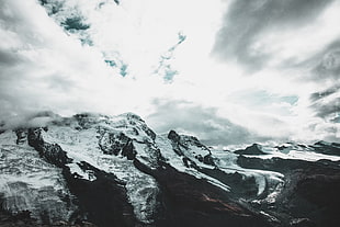 snow covered fault-blockmountain, Zermatt, Switzerland, Mountains