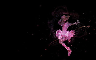 dancing girl glitter painting, Mahou Shoujo Madoka Magica, Kaname Madoka, anime HD wallpaper
