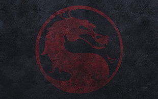 dragon logo, Mortal Kombat, video games, logo