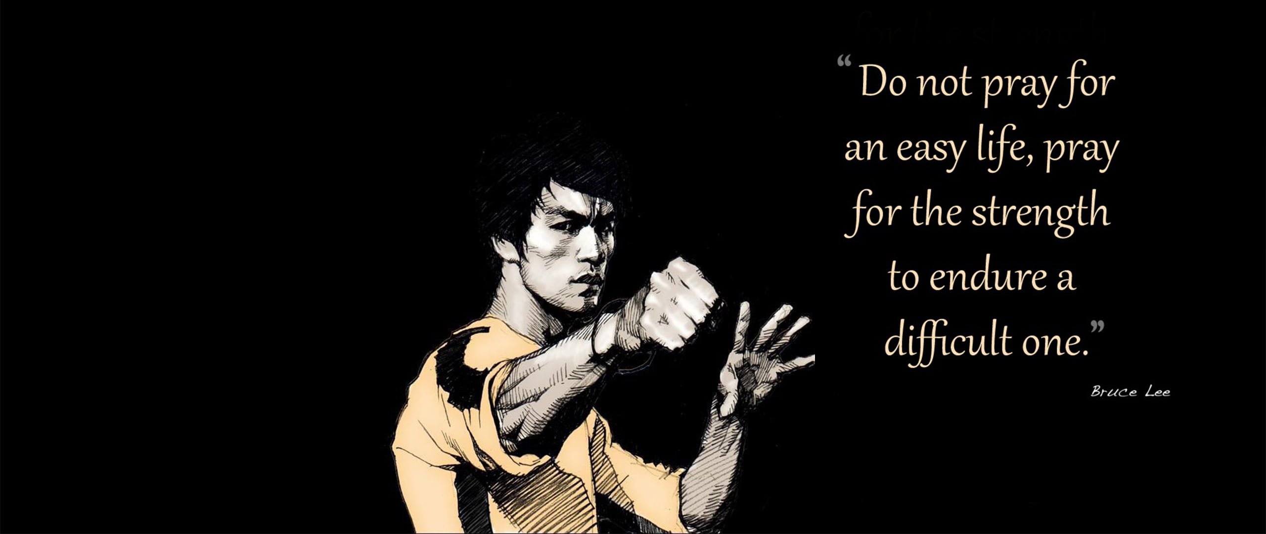 Bruce Lee, ultra-wide, quote, Bruce Lee