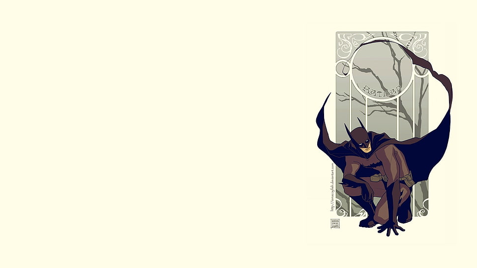 Batman illustration, Batman, simple background, artwork HD wallpaper