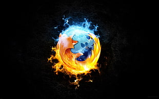 Mozilla Firefox logo, Mozilla Firefox, logo, technology