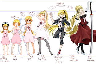 Monogatari Series, Oshino Shinobu, anime girls, anime