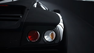 closeup photography of car taillight