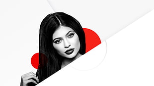 woman's black hair, Kylie Jenner, HD, 4K HD wallpaper