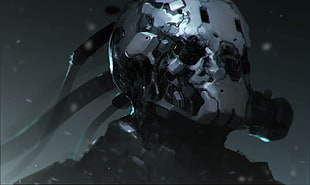 robot 3D illustration, artwork, concept art, cyborg, soldier