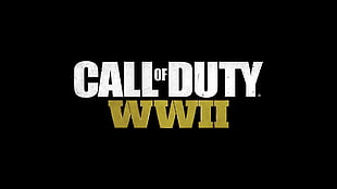 white and brown Call Of Duty WWII logo