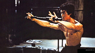 Bruce Lee, Bruce Lee, martial arts, Nunchucks, Enter the Dragon HD wallpaper