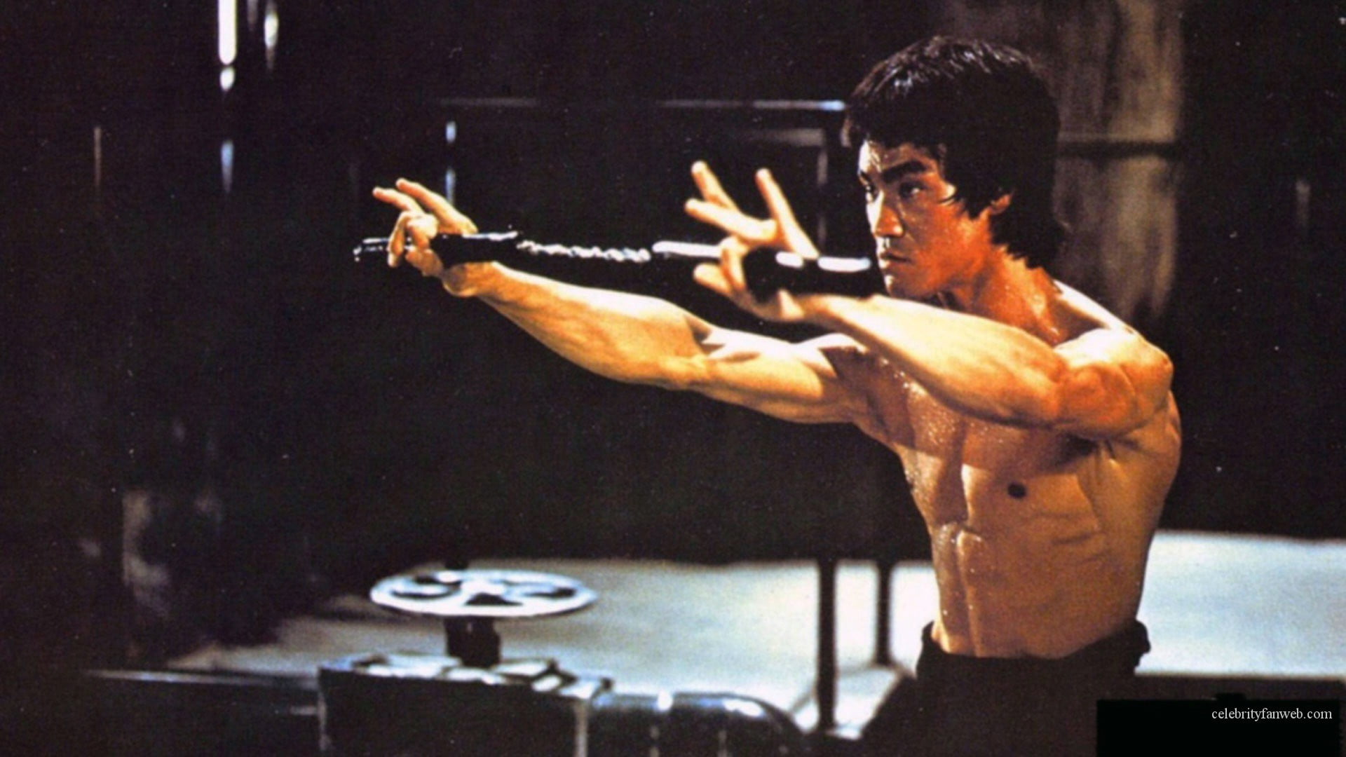 Bruce Lee, Bruce Lee, martial arts, Nunchucks, Enter the Dragon