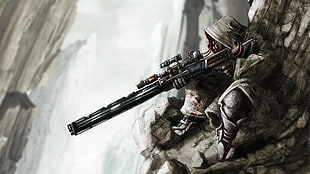 gray rifle, video games, Killzone