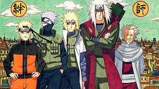 Naruto characters painting HD wallpaper