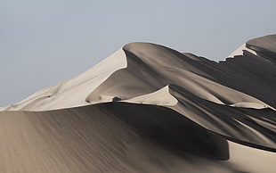 landscape photography of sand mountain