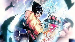 Tekken Jin illustration, Jin Kazama, Street Fighter X Tekken, warrior, video games