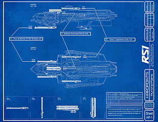 blue print, Aurora LN, Star Citizen, schematic, blueprints