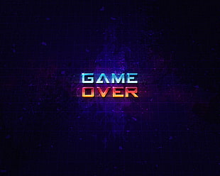 Game over illustration HD wallpaper