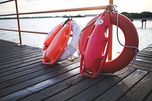 safety, bouy, lifeguard, lake HD wallpaper