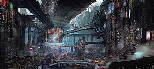 game wallpaper, science fiction, futuristic, futuristic city HD wallpaper