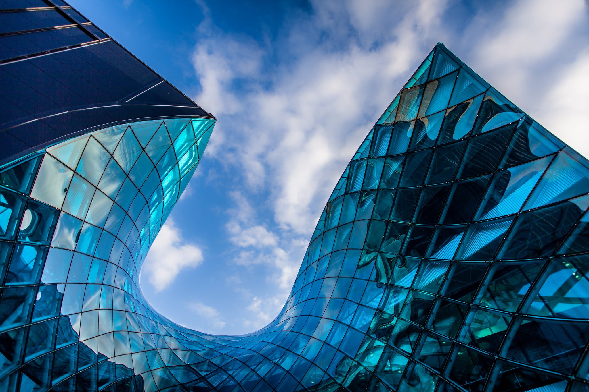 Architectural Photograph Of Glass Walled Structure Building