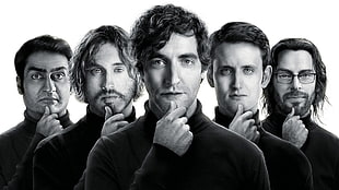 men's black turtleneck sweater, Silicon Valley, HBO