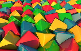 multicolored cube lot