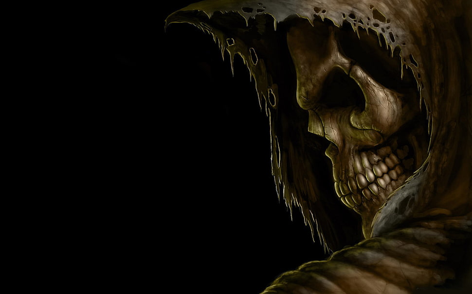 Grim Reaper wallpaper, death, cards, skull, Grim Reaper HD wallpaper