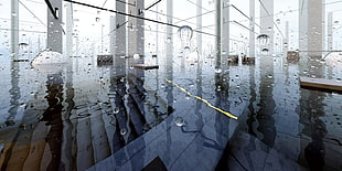 water droplets inside building HD wallpaper