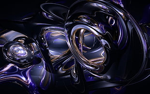 purple glass vase