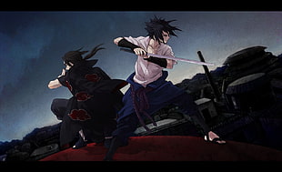 Sasuke digital wallpaper