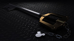 Giant Fantasy Key sword, Kingdom Hearts, keys, video games HD wallpaper
