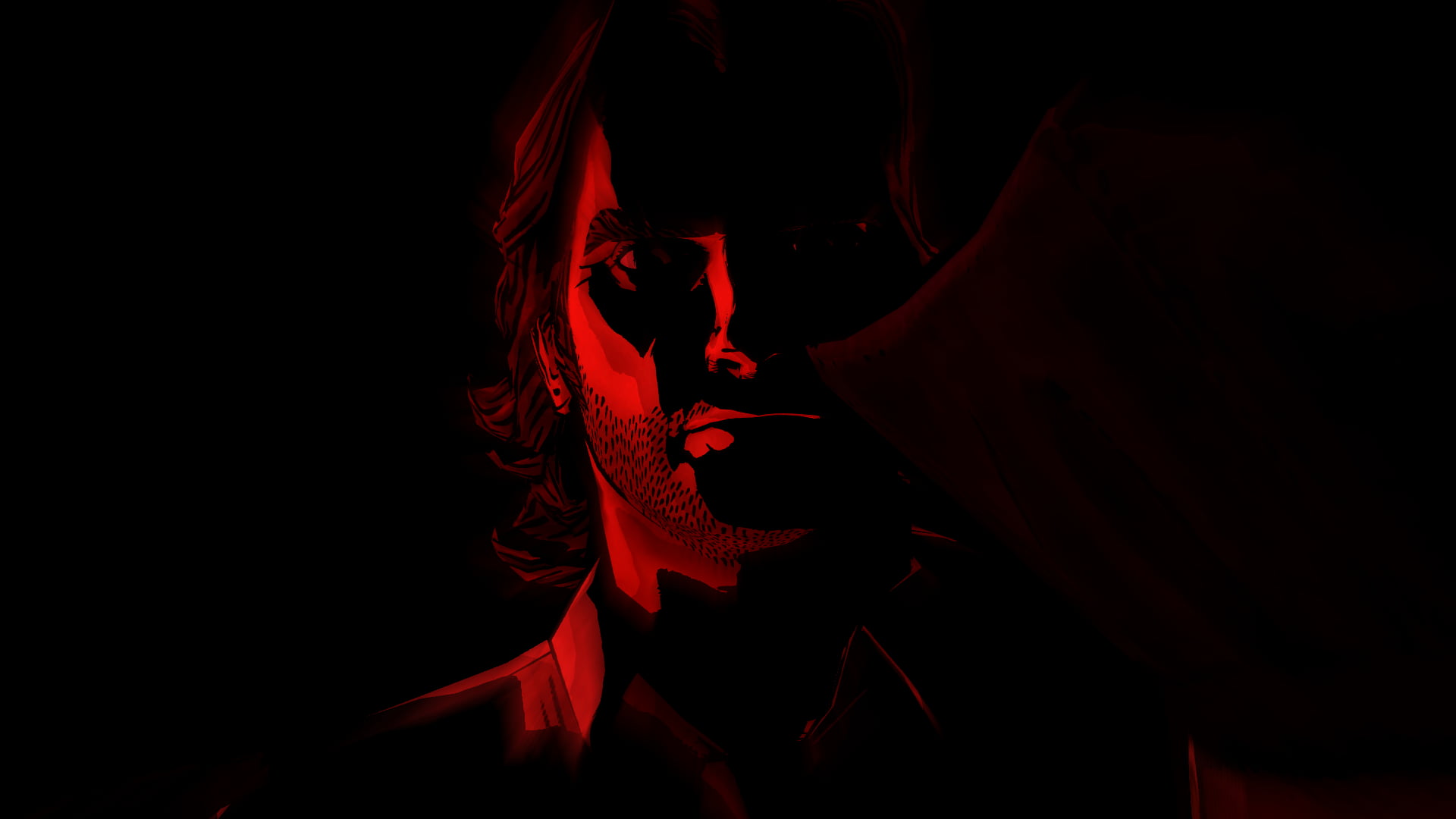 man wearing red shirt wallpaper, The Wolf Among Us, video games