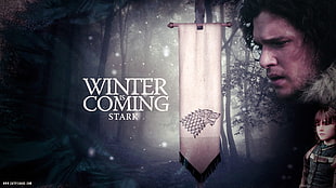 Game of Thrones Winter is Coming Stark wallpaper, Game of Thrones, House Stark, sigils, Jon Snow HD wallpaper