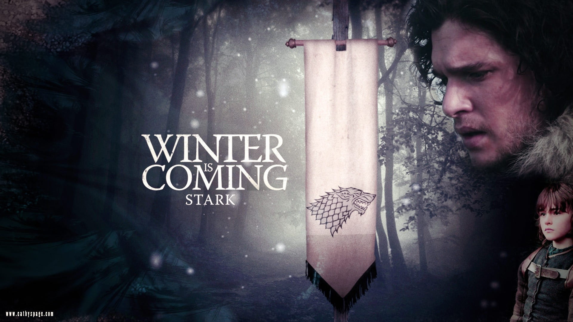 Game of Thrones Winter is Coming Stark wallpaper, Game of Thrones, House Stark, sigils, Jon Snow